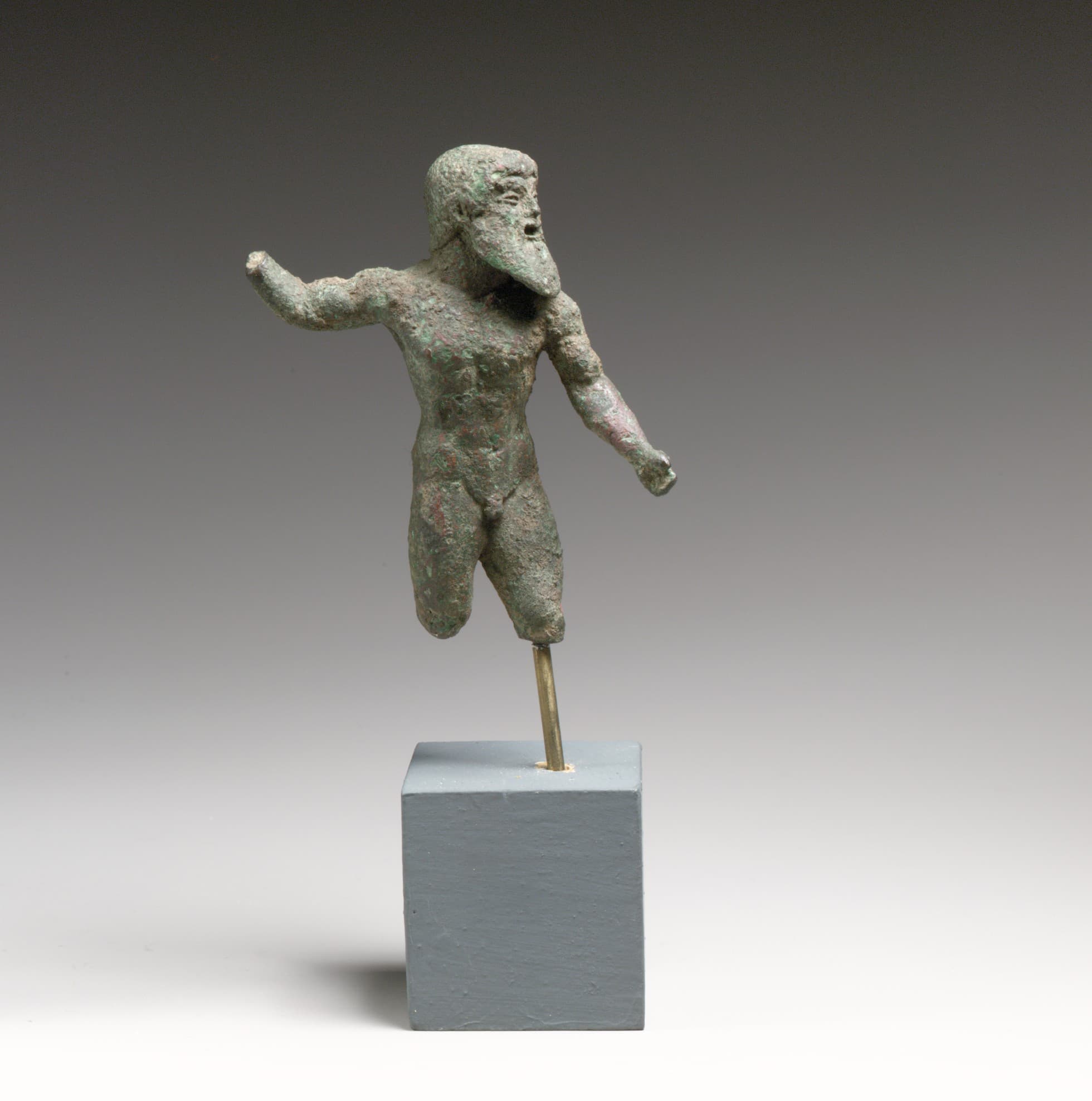 Zeus or Poseidon bronze statuette