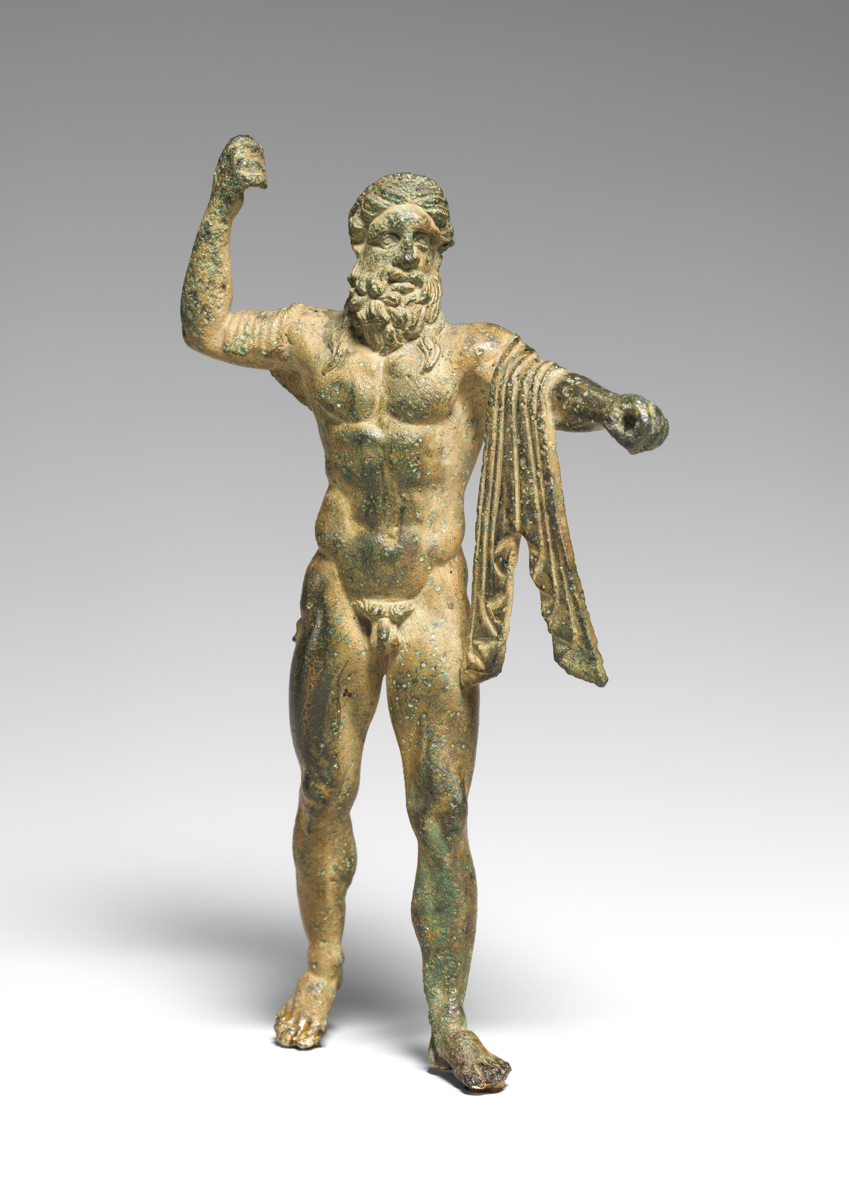 Neptune bronze statuette
