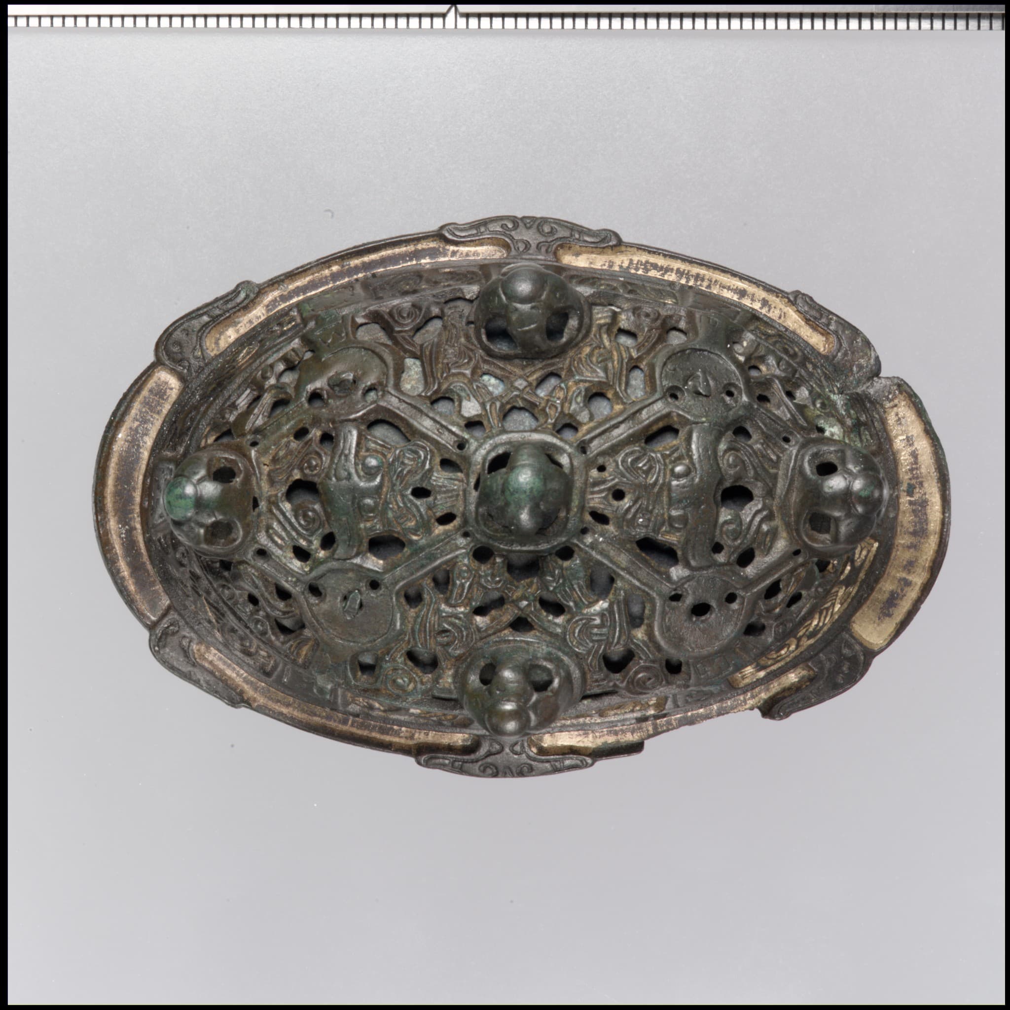 Viking oval brooch